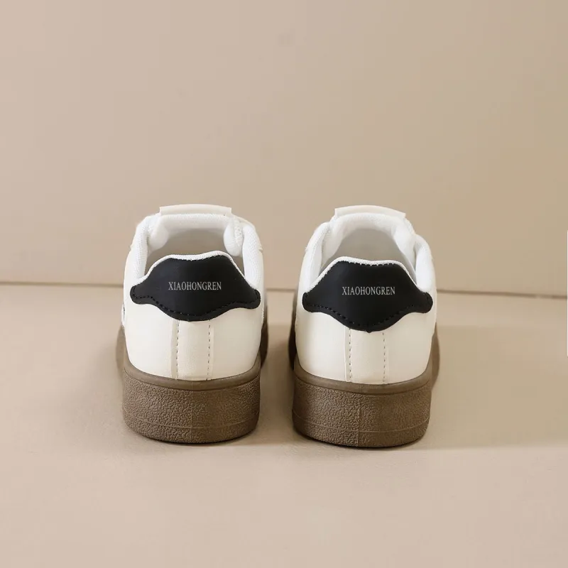 Little Red Man Low Top Skateboard Shoes Women's-3
