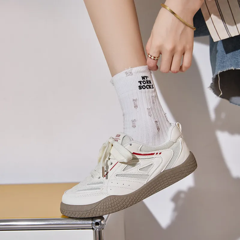 Little Red Man Fashion Trend Classic And Versatile Skateboard Shoes Women's-5