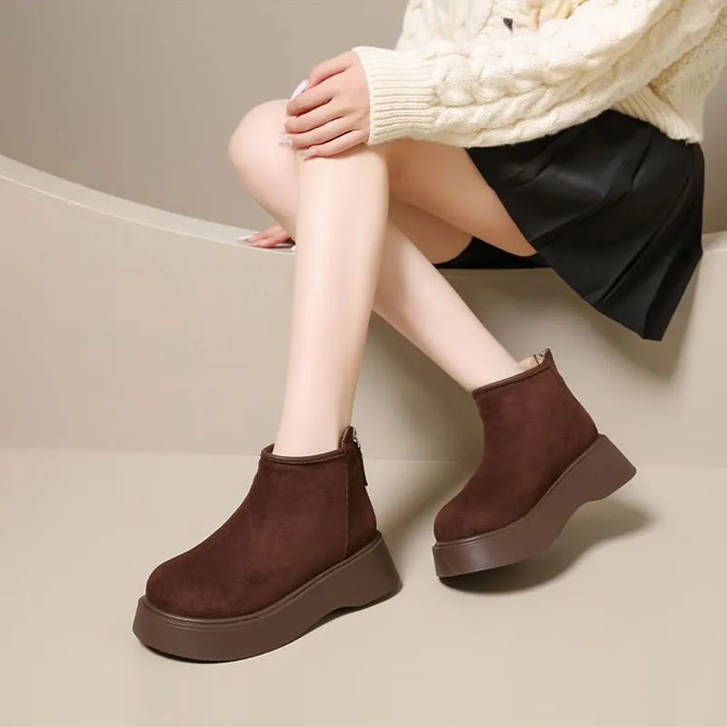 Little Red Man Ankle Boots Women's-7