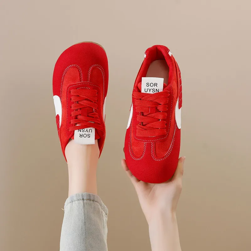 Little Red Man Low Top Casual Shoes Women's-6