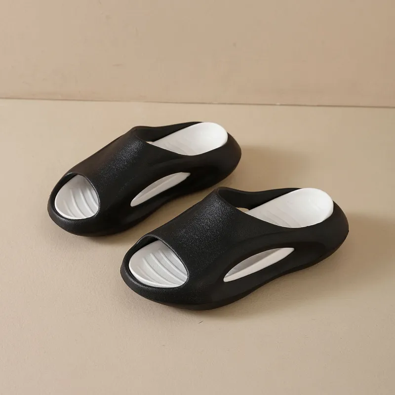 Little Red Man Abrasion Resistant Slide Slippers Unisex-2