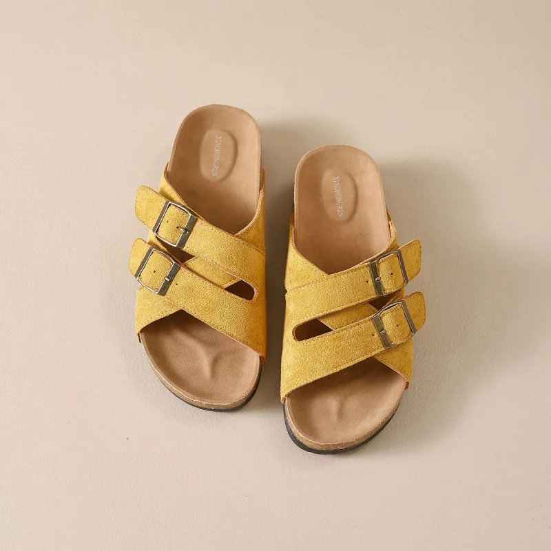 Little Red Man Rubber Sole Slip Resistant Slide Slippers Women's-3