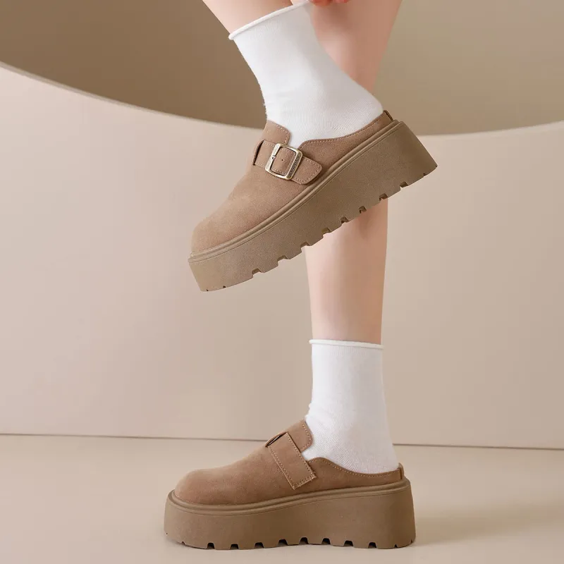 Little Red Man Stitching Abrasion Resistant Closed Toe Slippers Women's-5