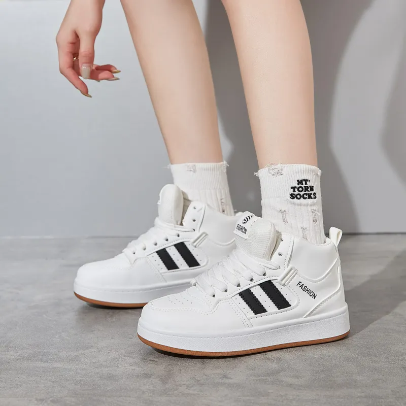 Little Red Man High Top Skateboard Shoes Unisex-5