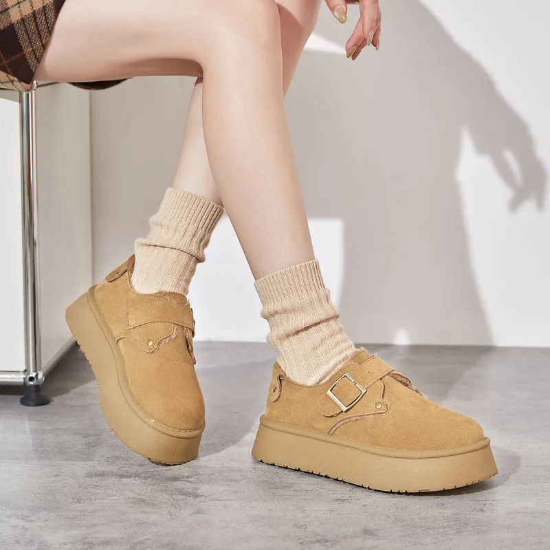 Little Red Man Boken Shoes Casual Single Shoes Women's-2