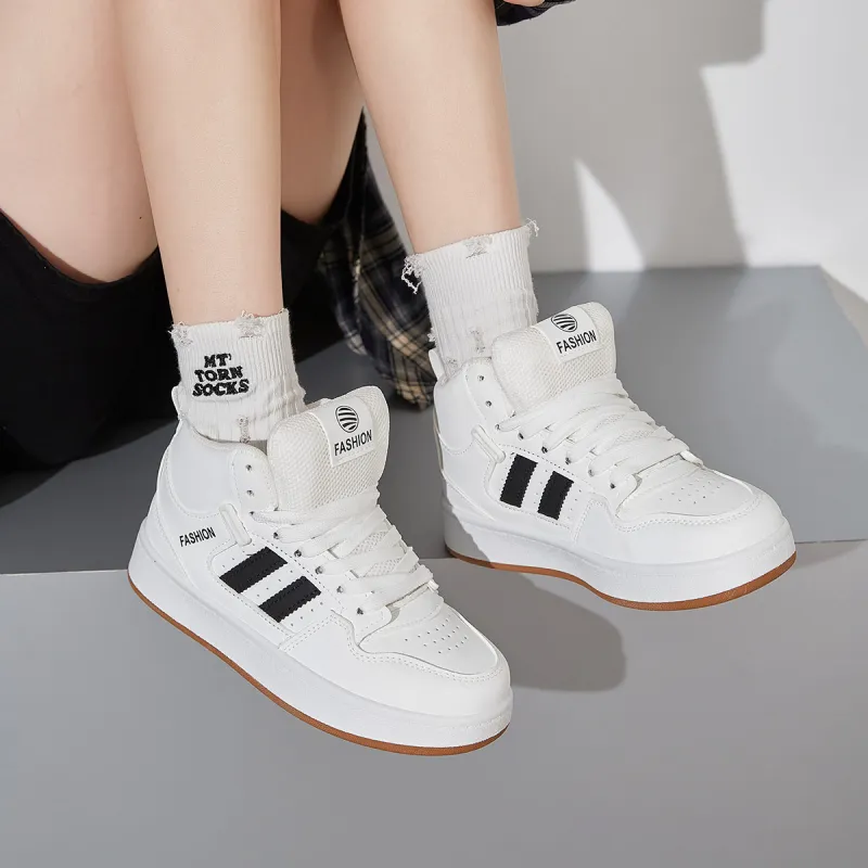 Little Red Man High Top Skateboard Shoes Unisex-6