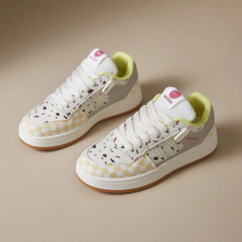 Yiya Cushioning Coverage Height Increasing Balance Breathable Waterproof Low Top Skateboard Shoes Women's-9