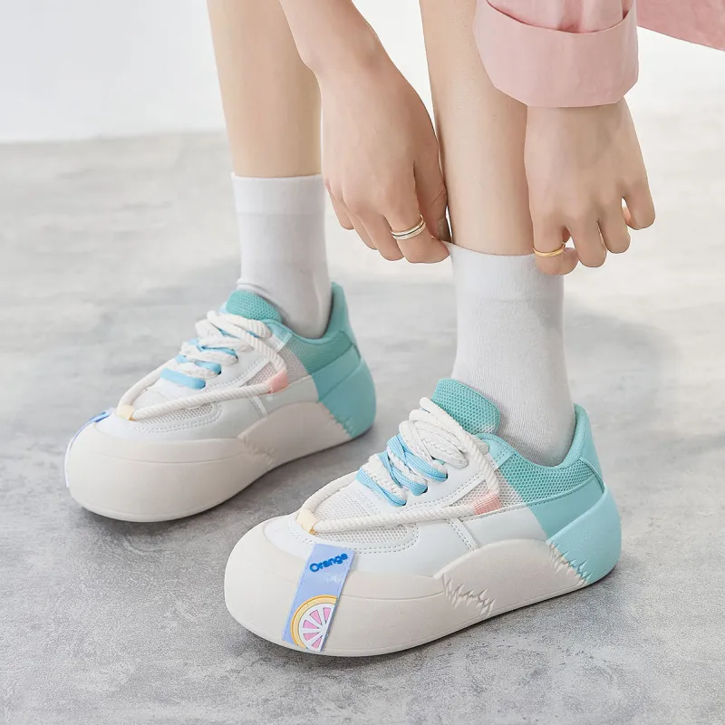 Yiya Dopamine Dressing Fashionable Versatile Low-Top Skateboard Shoes Women's-18