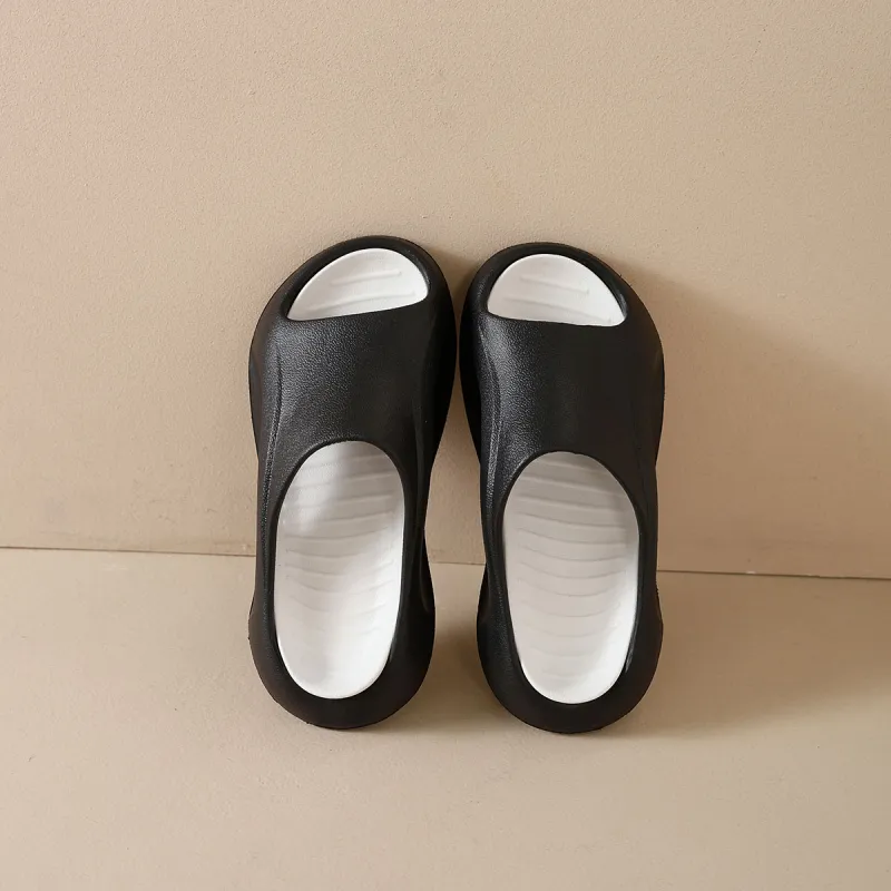 Little Red Man Abrasion Resistant Slide Slippers Unisex-3