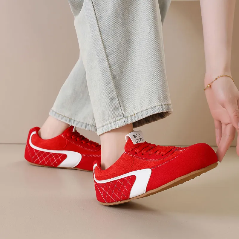 Little Red Man Low Top Casual Shoes Women's-8
