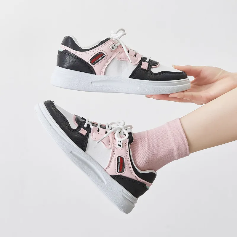 Little Red Man Lightweight Height Increasing Coverage Low-Top Skateboard Shoes Women's-15