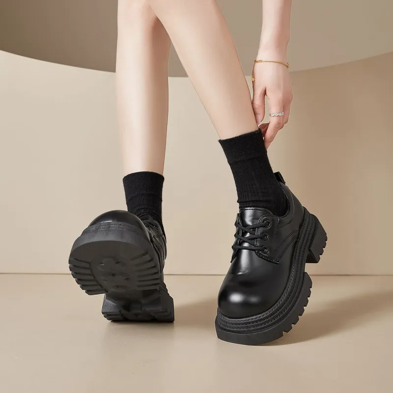 Little Red Man Casual Single Shoes Women's Black-4