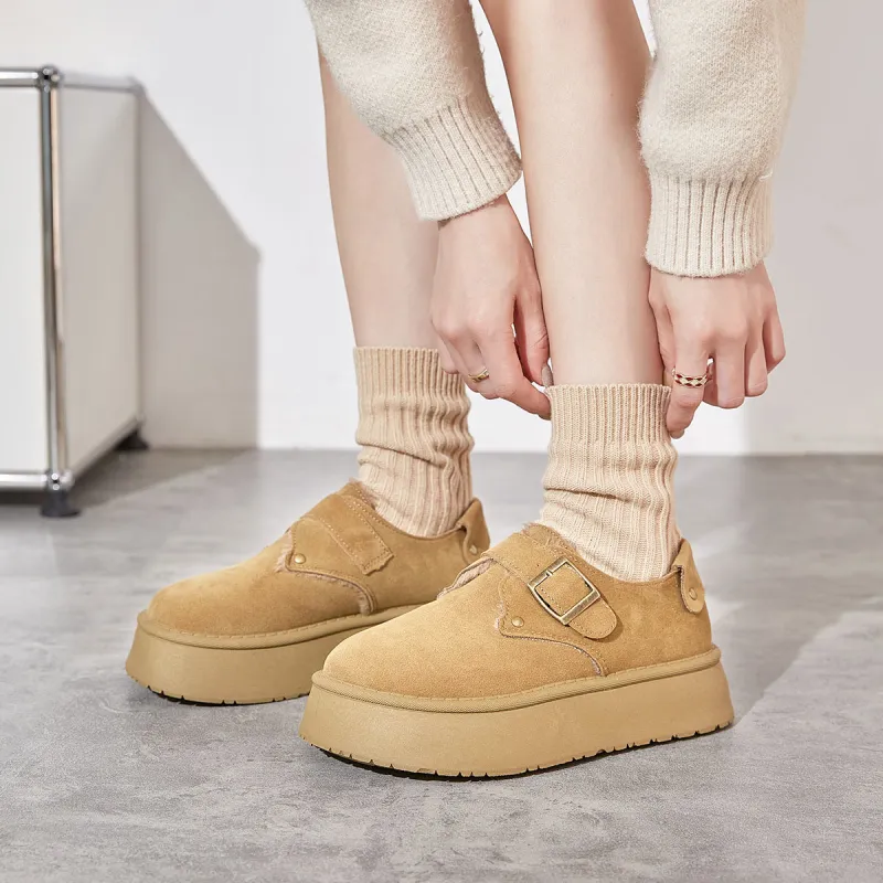 Little Red Man Boken Shoes Casual Single Shoes Women's-3