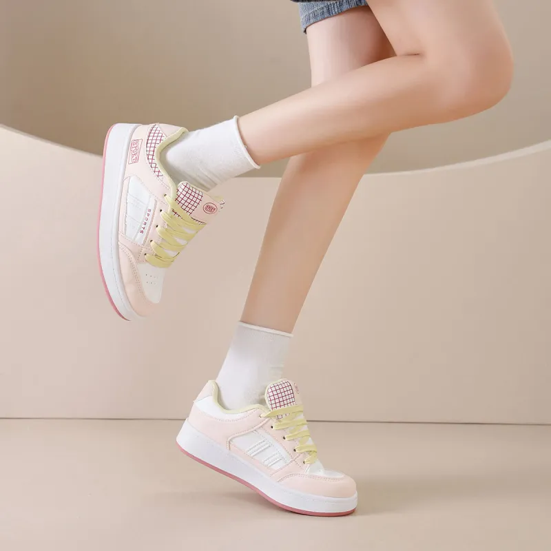 Little Red Man Low Top Skateboard Shoes Women's-15
