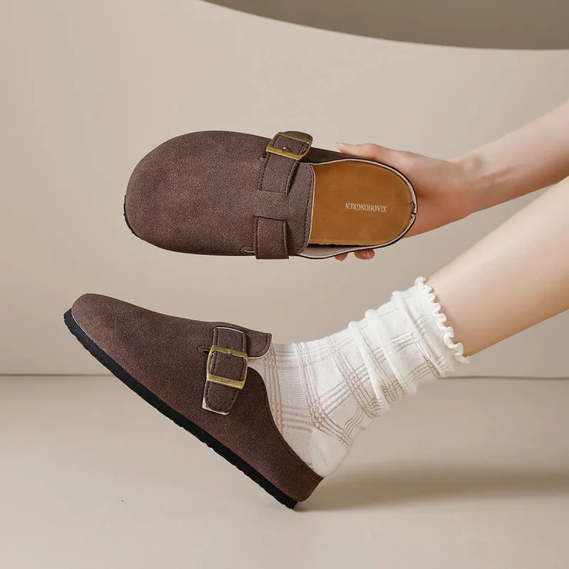 Yiya Abrasion Resistant Slip Resistant Wrap toe Slippers Women's-11