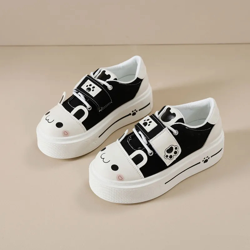 Little Red Man Abrasion Resistant Low Top Casual Shoes Women's-1