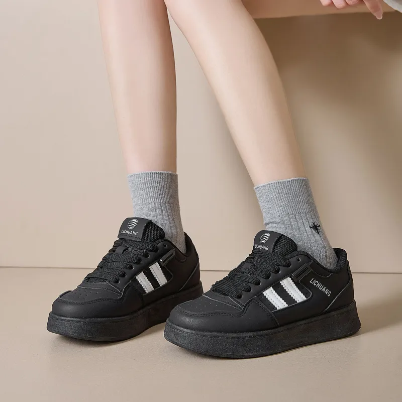 Little Red Man Wear Resistant Height Increasing Low Top Skateboard Shoes Women's-33