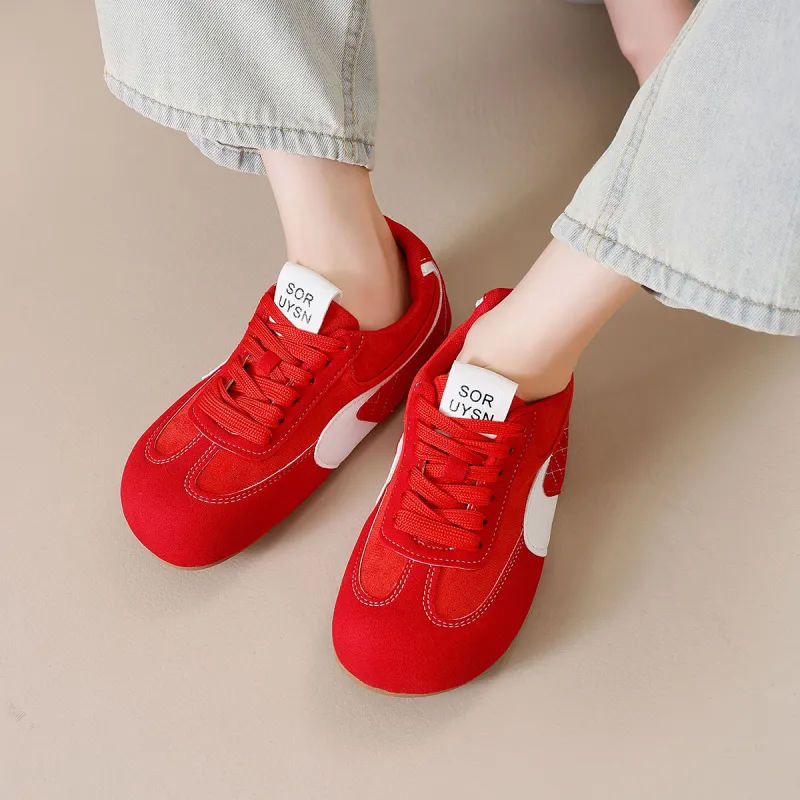 Little Red Man Low Top Casual Shoes Women's-7