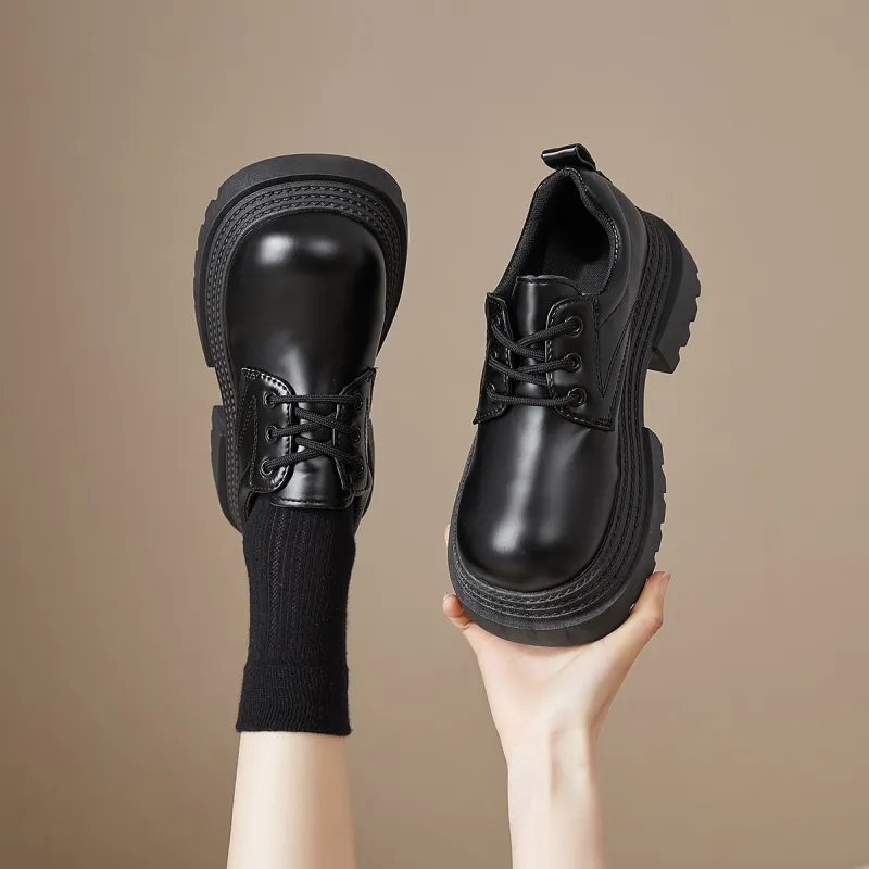 Little Red Man Casual Single Shoes Women's Black-2