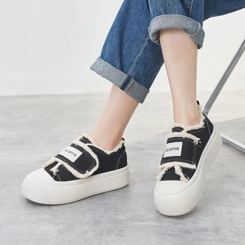 Little Red Man Low Top Skateboard Shoes Women's-5