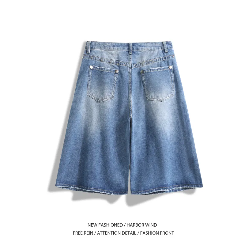 HDPV Denim Shorts Unisex Blue-1