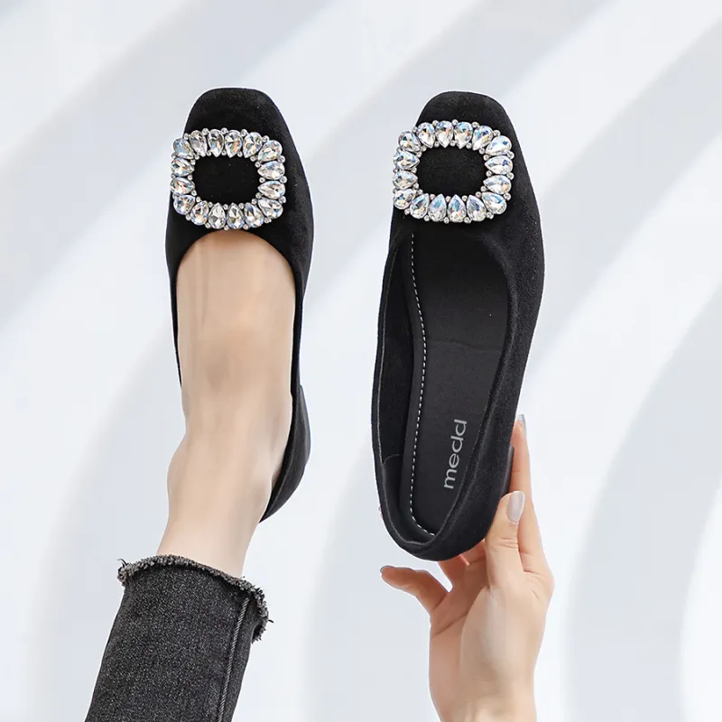 Medd Casual Single Shoes 2.5cm Women's Black-4