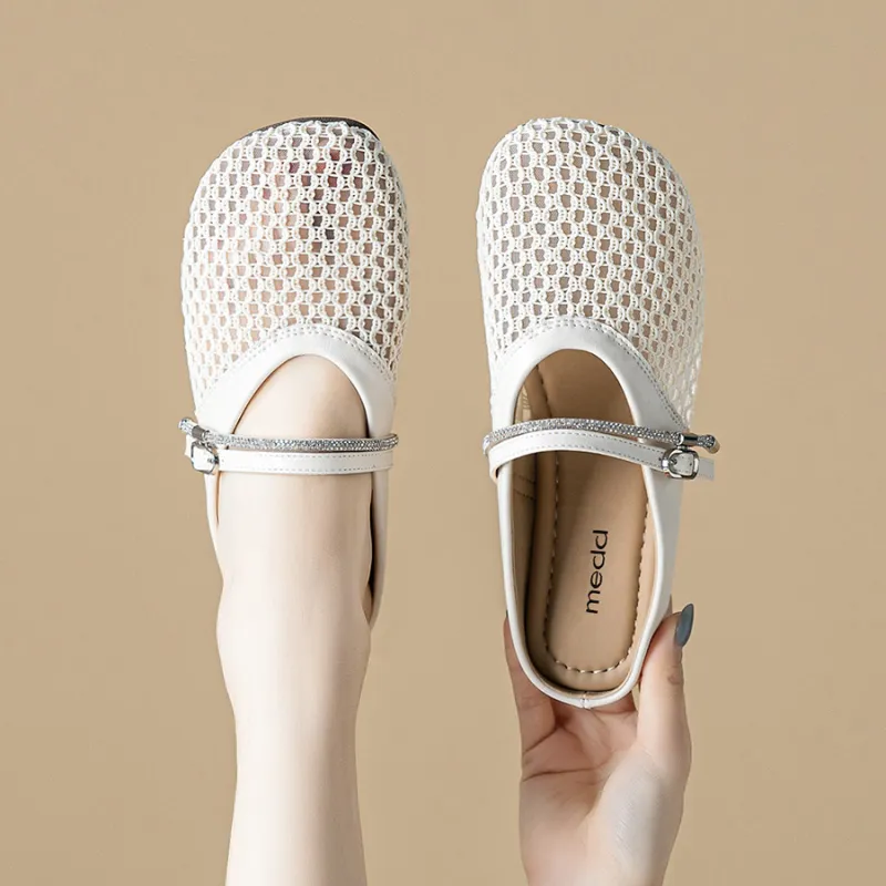 Medd Closed Toe Slippers Women's Beige-3