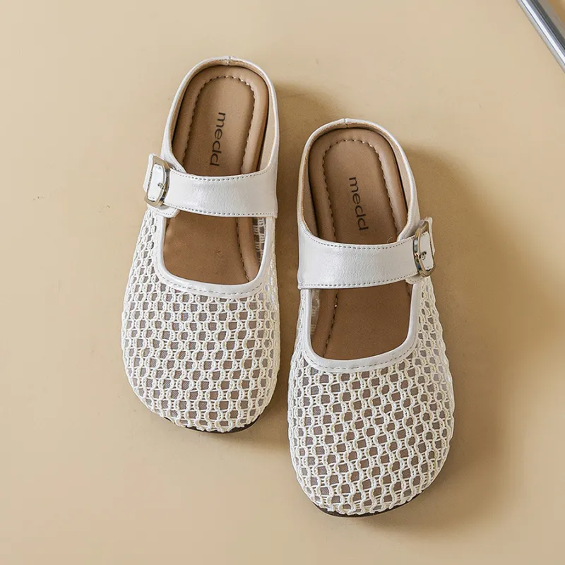 Medd Closed Toe Slippers Women's Beige-2
