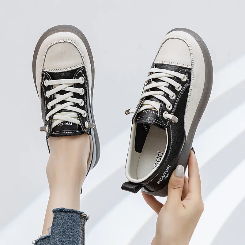 Medd Non-slip Lightweight Low-Top Skateboard Shoes Women's-17