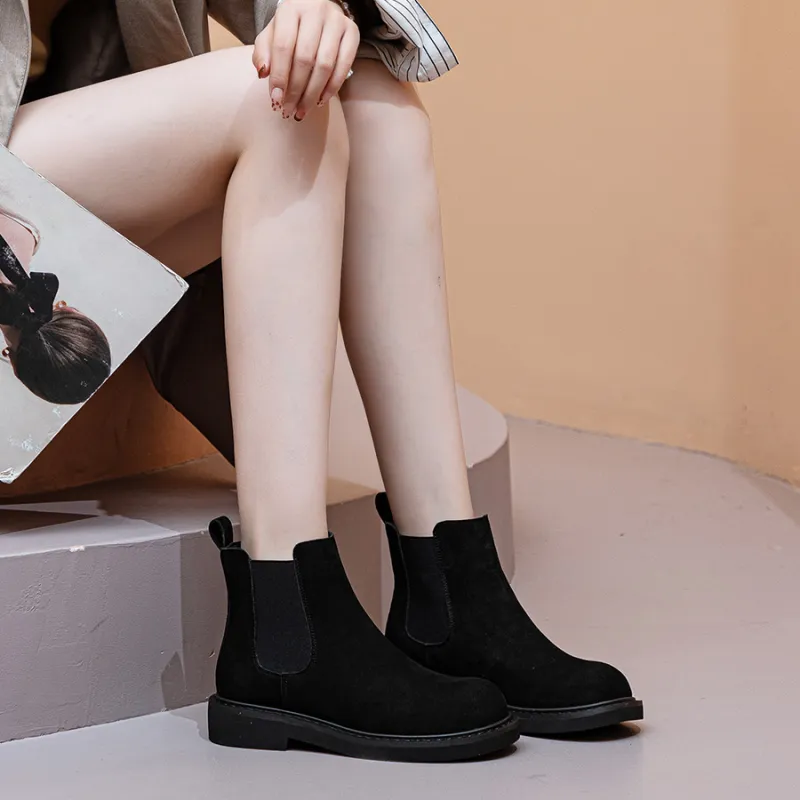 Medd 15cm Chelsea Boots 3.5cm Women's Black-4
