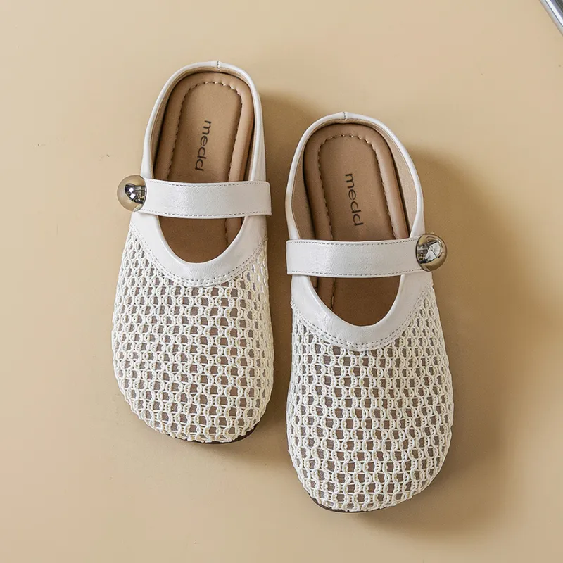 Medd Closed Toe Slippers Women's Beige-2