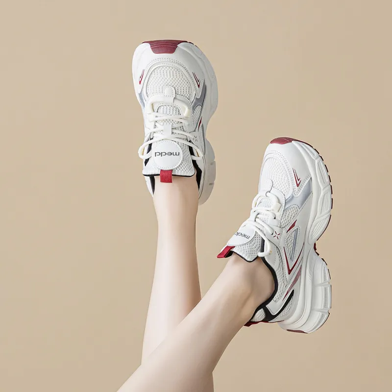 Medd Height Increasing Lightweight Breathable Chunky Sneakers Women's-3