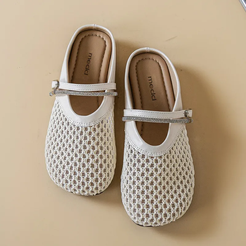 Medd Closed Toe Slippers Women's Beige-2