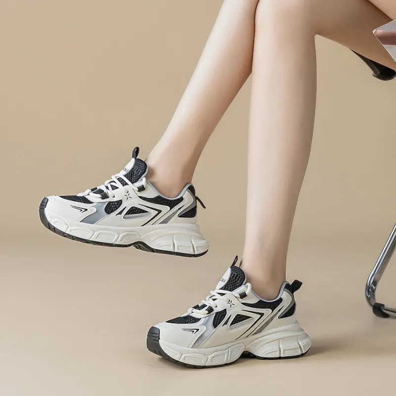 Medd Height Increasing Lightweight Breathable Chunky Sneakers Women's-8