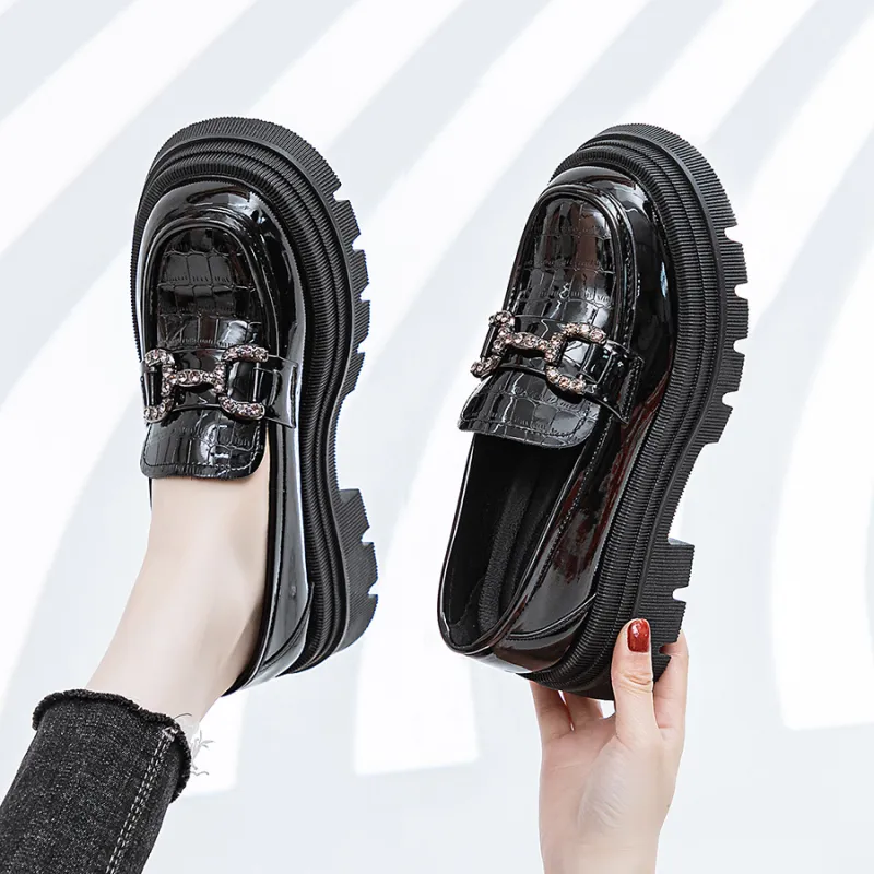 Medd Loafers 5.5cm Women's Black-1