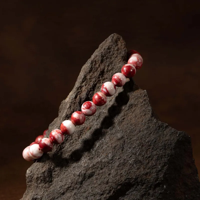 The Heart Is Like A Lotus Cinnabar Bracelets Unisex-5