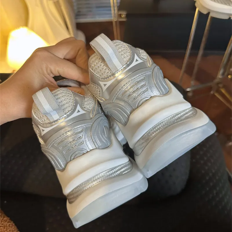 QING MISS Anti Slip And Wear Resistant Lightweight Chunky Sneakers Women's-1