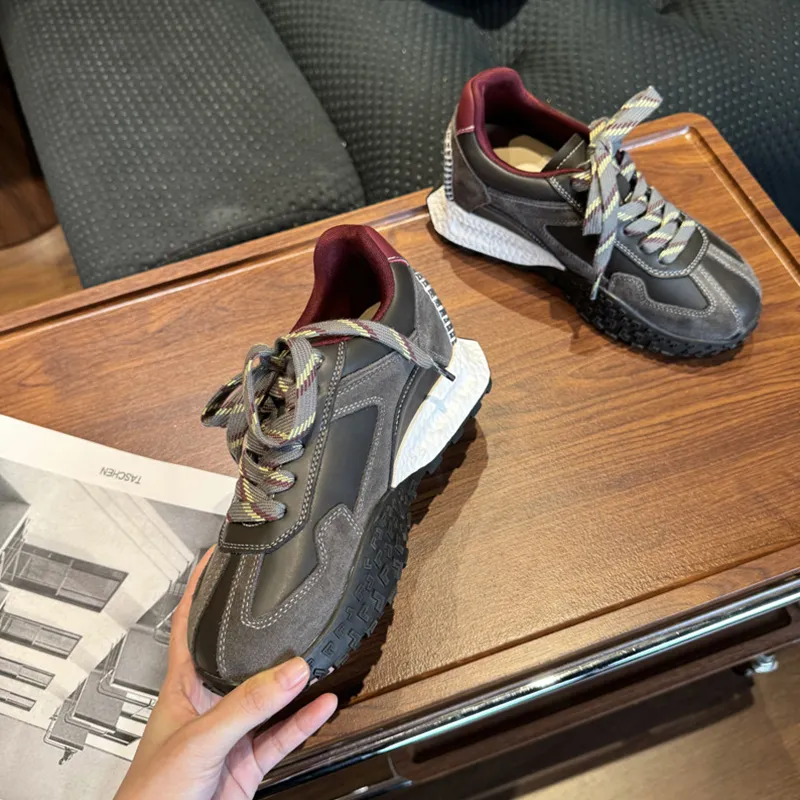 QING MISS Anti Slip Wear Resistant Breathable Lightweight Height Increasing Low Top Casual Shoes Women's-13