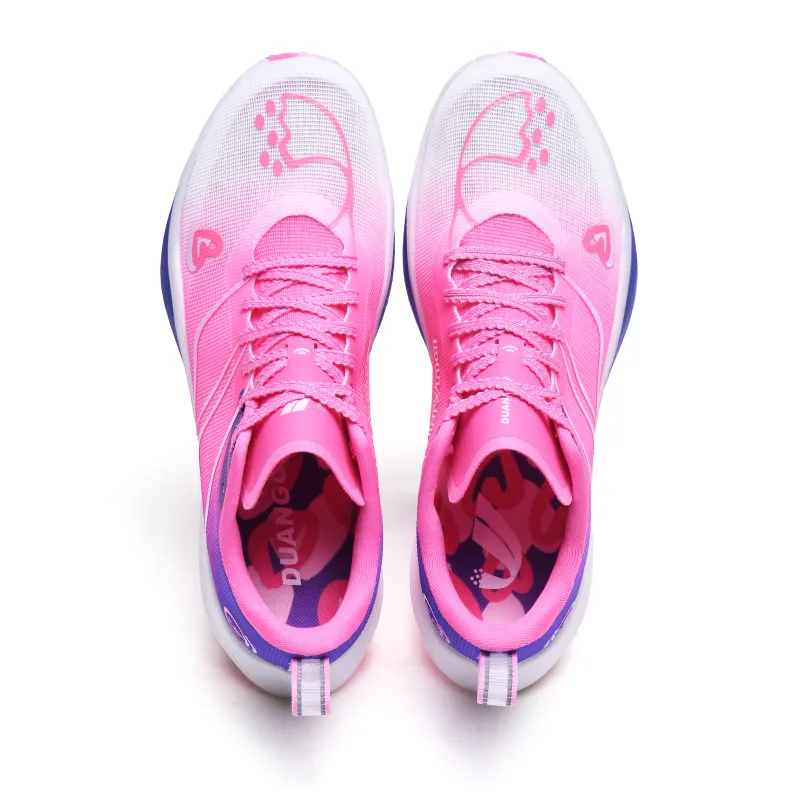 DUANGOU Running Shoes Unisex Low Top Love In Pink Purple-1