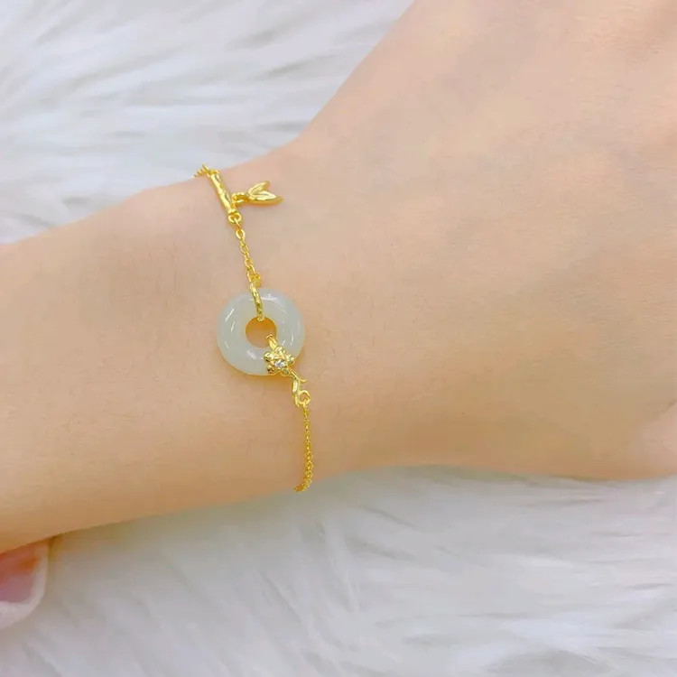 Chongqing Gold Store Chalcedony Bracelets Women's-3