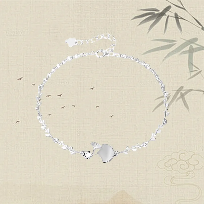 Chongqing Gold Store S925 Silver Bracelets Women's-3