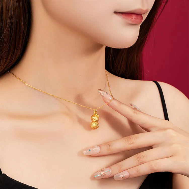 Chongqing Gold Store S925 Silver Necklaces Unisex-2