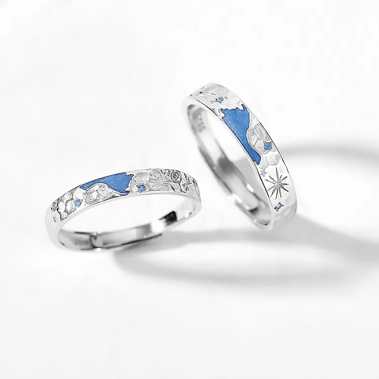 Chongqing Gold Store S925 Silver Rings Unisex-3