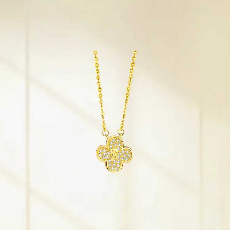 Chongqing Gold Store S925 Silver Necklaces Women's-4