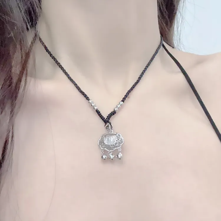 Chongqing Gold Store 999 Fine Silver Necklaces Women's-1