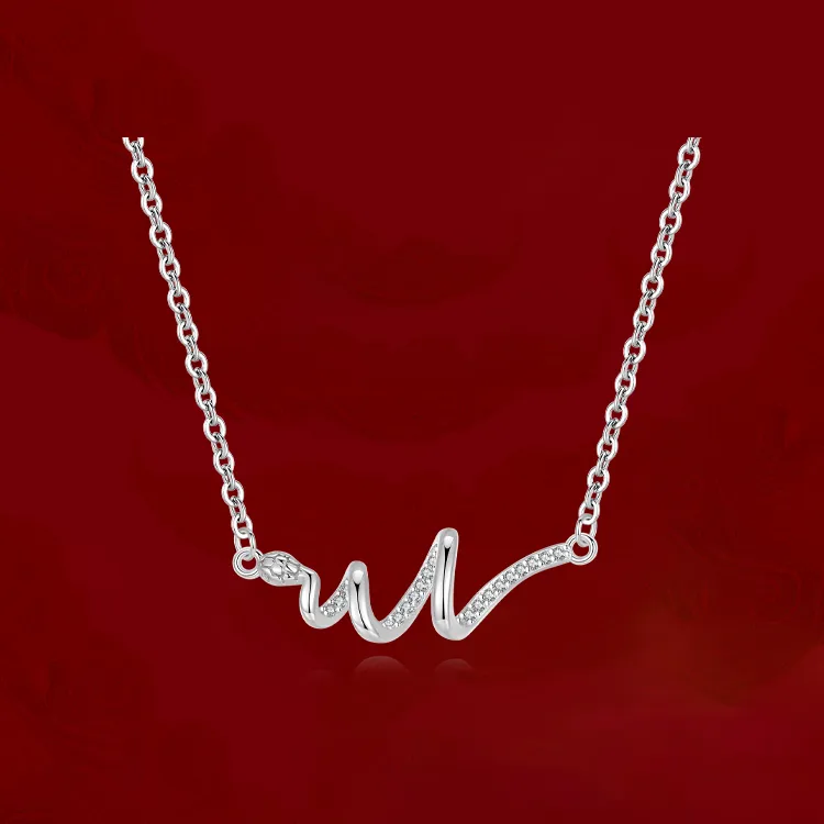 Chongqing Gold Store S925 Silver Necklaces Unisex-3