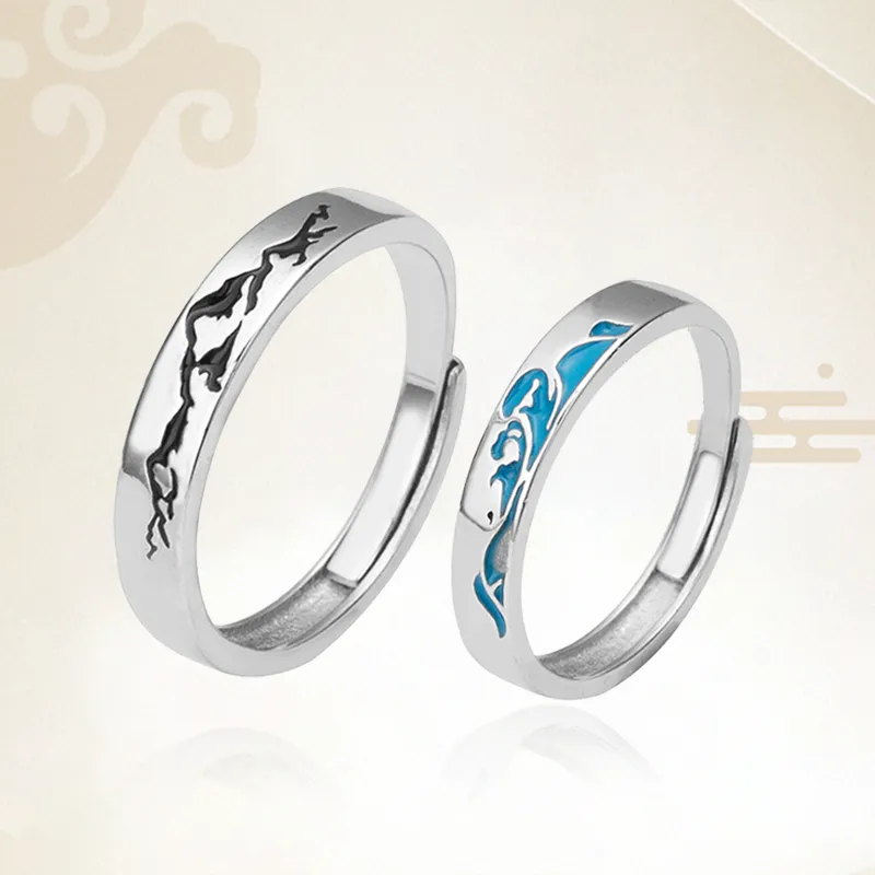 Chongqing Gold Store 925 Sterling Silver Rings Unisex-2