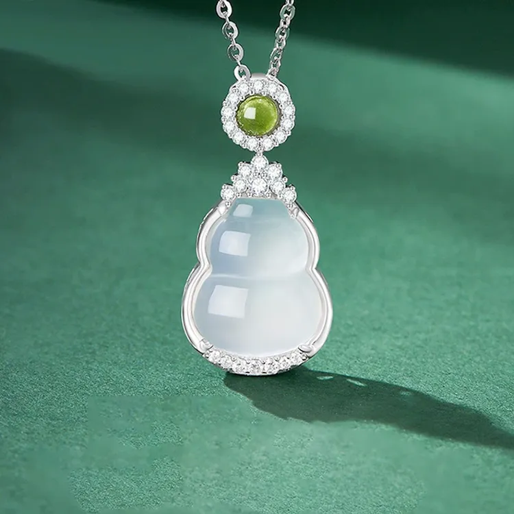 Chongqing Gold Store Chalcedony Necklaces Women's-1