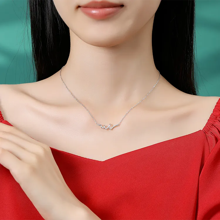 Chongqing Gold Store S925 Silver Necklaces Unisex-1