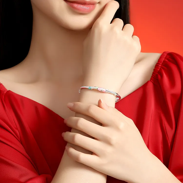 Chongqing Gold Store S999 Fine Silver Sterling Silver Bracelets Women's-1